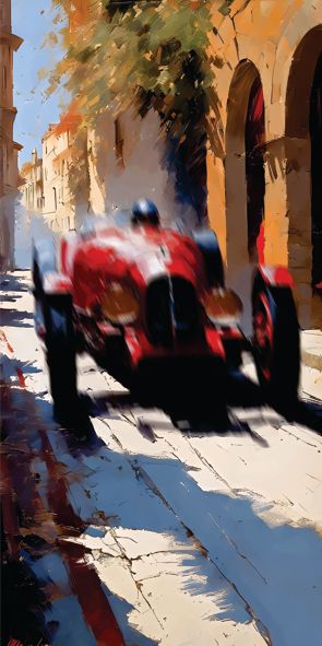 &quot;red RACE 4&quot;, Acrylglasbild