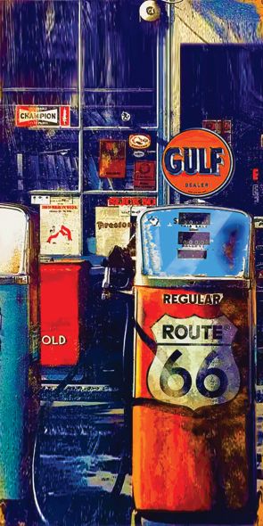 &quot;Route 66&quot;, Acrylglasbild