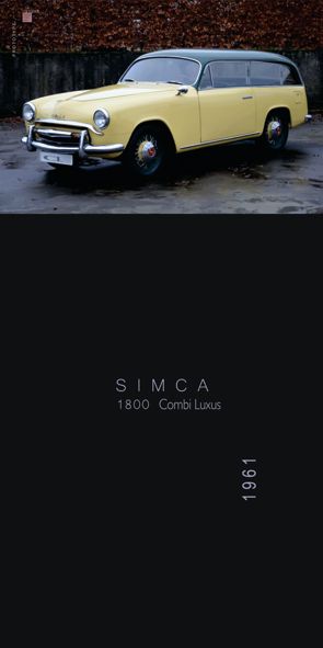 &quot;PROTOTYPE Simca 1800 Combi Luxus&quot;, Acrylglasbild