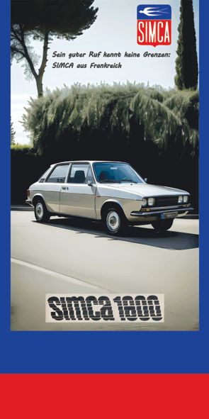 &quot;Simca 1800&quot;, Acrylglasbild