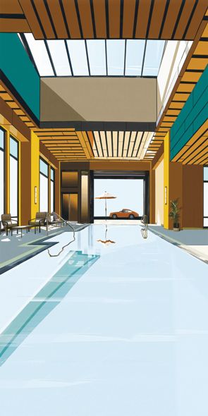&quot;SPA&quot;, Acrylglasbild