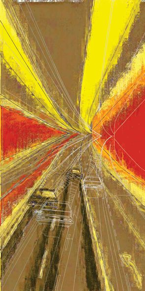 &quot;STREET 6&quot;, Acrylglasbild