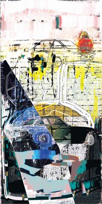 &quot;STREET 18&quot;, Acrylglasbild