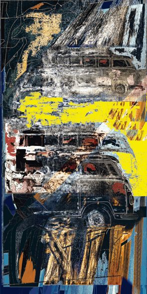 &quot;STREET 45&quot;, Acrylglasbild