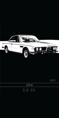 &quot;STUDIO BMW 3.0 CS&quot;, Acrylglasbild