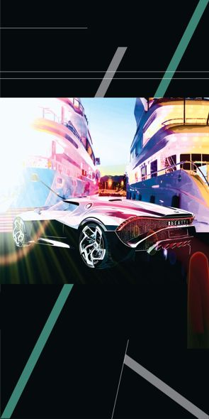 &quot;STUDIO Bugatti&quot;, Acrylglasbild