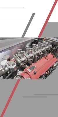 &quot;‌‌‌‌STUDIO Ferrari V12&quot;, Acrylglasbild