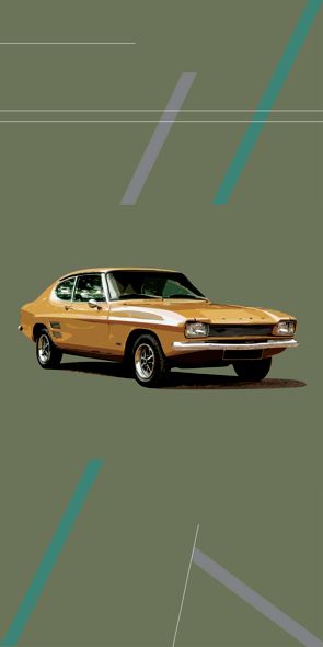 &quot;‌‌‌‌‌STUDIO Ford Capri&quot;, Acrylglasbild