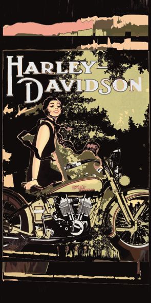 &quot;‌‌STUDIO Harley Davidson&quot;, Acrylglasbild