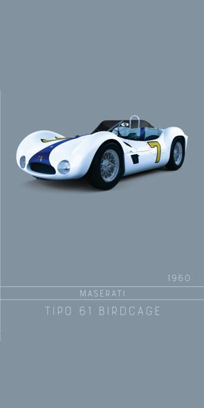 &quot;‌‌‌‌STUDIO Maserati Birdcage&quot;, Acrylglasbild