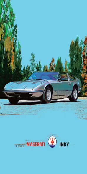 &quot;‌‌‌‌‌STUDIO Maserati Indy&quot;, Acrylglasbild