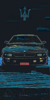 &quot;‌‌‌‌‌STUDIO Maserati Shamal&quot;, Acrylglasbild