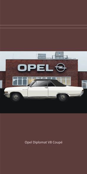 &quot;‌STUDIO Opel Diplomat&quot;, Acrylglasbild