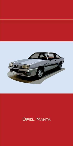 &quot;‌STUDIO Opel Manta&quot;, Acrylglasbild