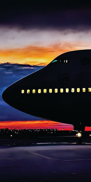 &quot;!night-flight A&quot;, Acrylglasbild