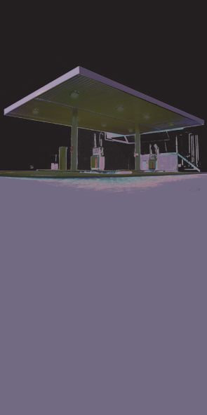 &quot;‌TANKSTELLE 1&quot;, Acrylglasbild