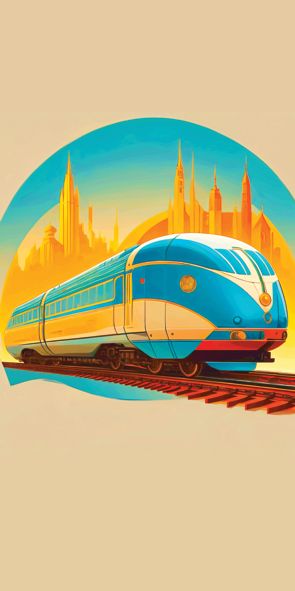 &quot;‌TRAIN 5&quot;, Acrylglasbild