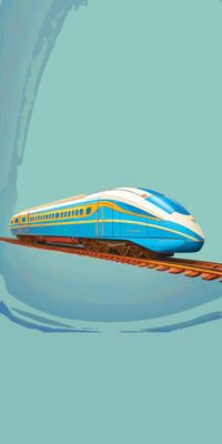 "‌TRAIN 6", Acrylglasbild