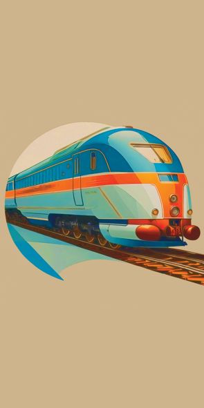 &quot;‌TRAIN 2&quot;, Acrylglasbild