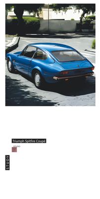 &quot;‌TriumphSpitfire Coupe STUDY&quot;, Acrylglasbild