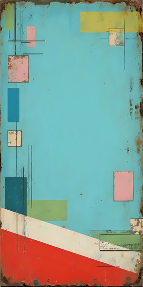 &quot;‌Türkis 4&quot;, Acrylglasbild