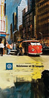 &quot;VW-Transpoter&quot;, Acrylglasbild
