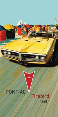 &quot;vintage 2 PONTIAC&quot;, Acrylglasbild