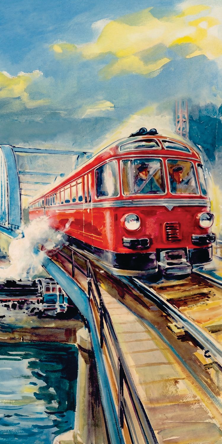 "eisenbahn no 17", Acrylglasbild