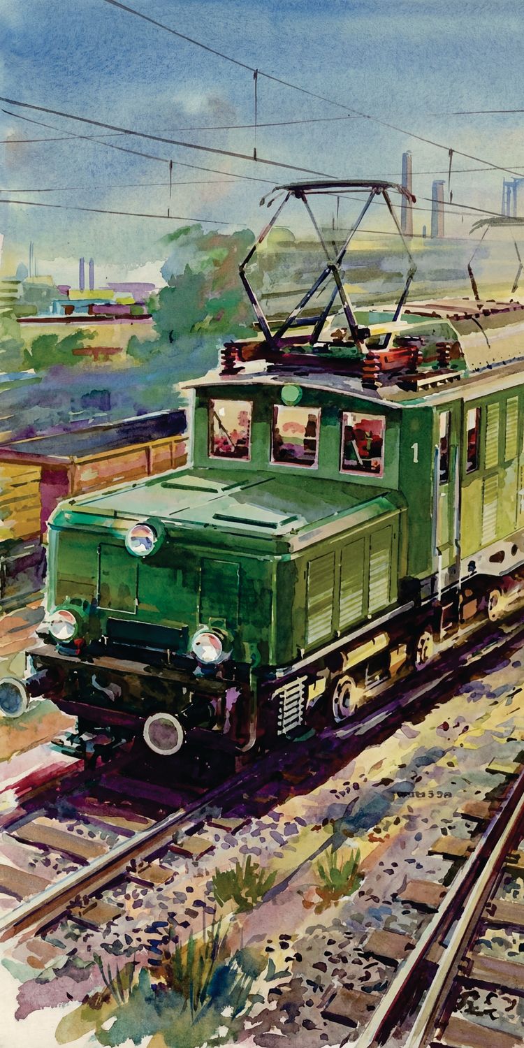 "eisenbahn no 5", Acrylglasbild