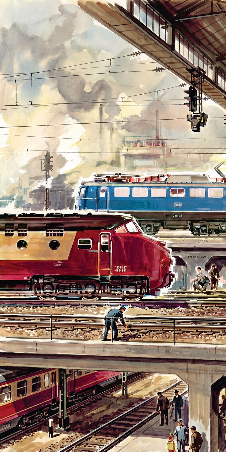 "eisenbahn no 6", Acrylglasbild