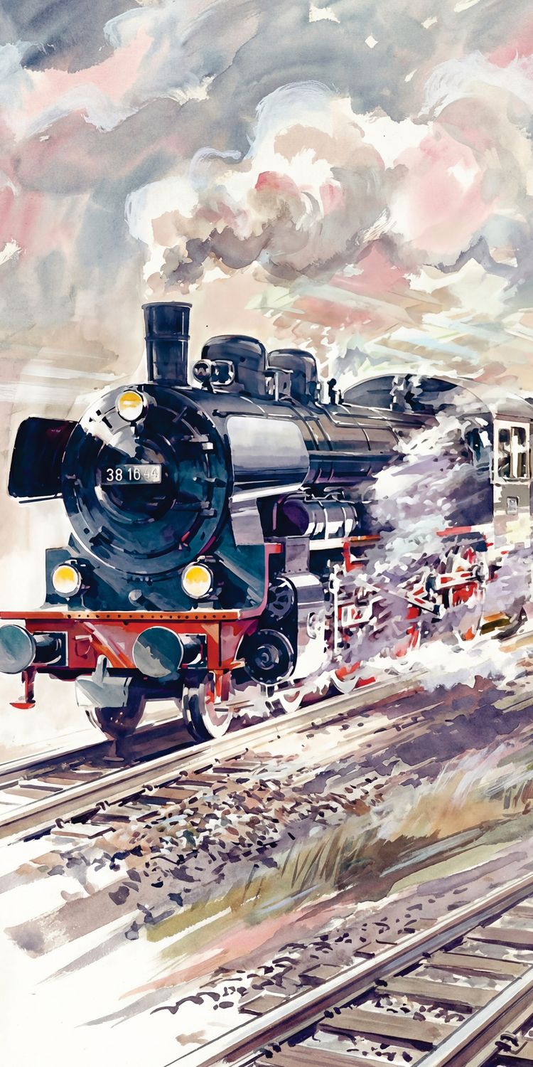 "eisenbahn no 8", Acrylglasbild