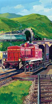 "eisenbahn no 4", Acrylglasbild