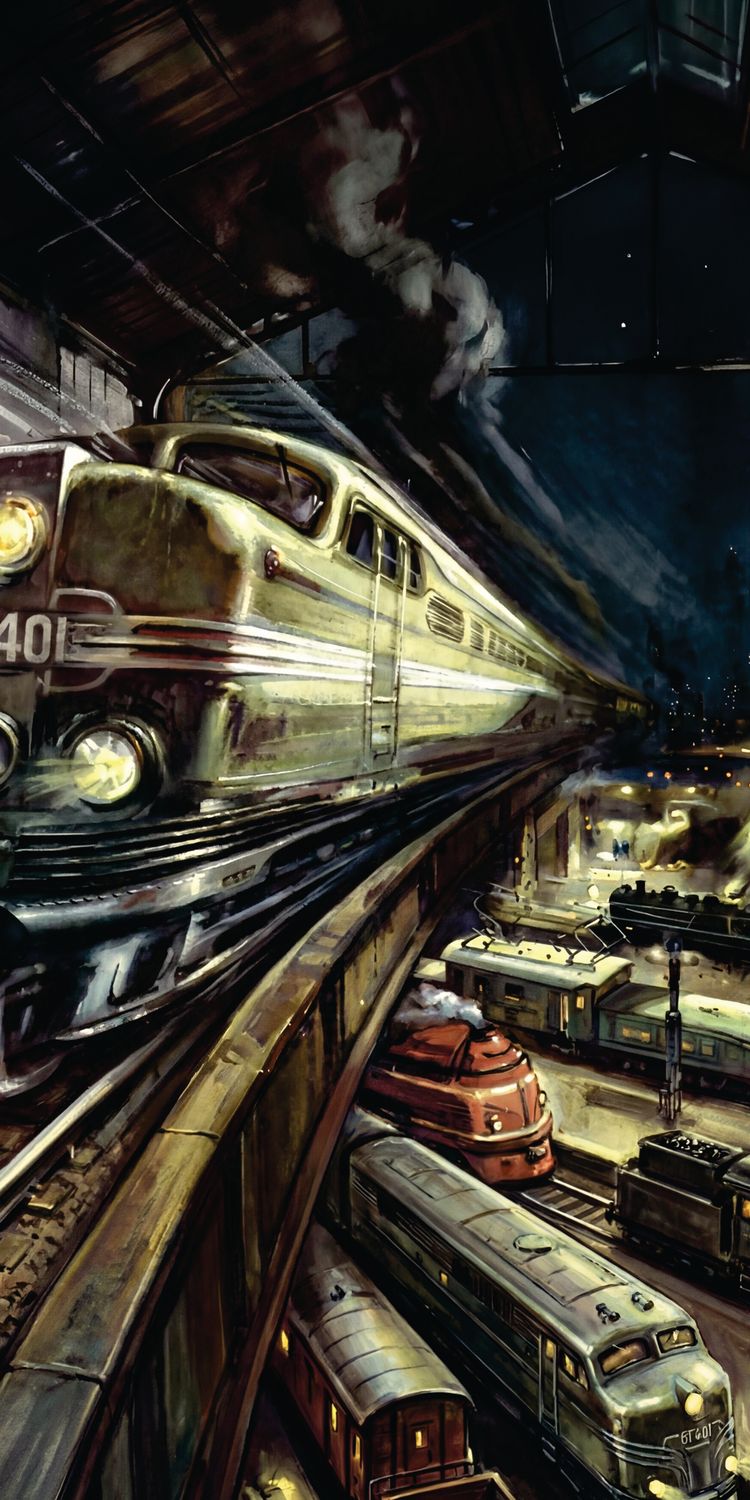 "eisenbahn no 13", Acrylglasbild