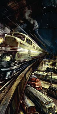 "eisenbahn no 13", Acrylglasbild