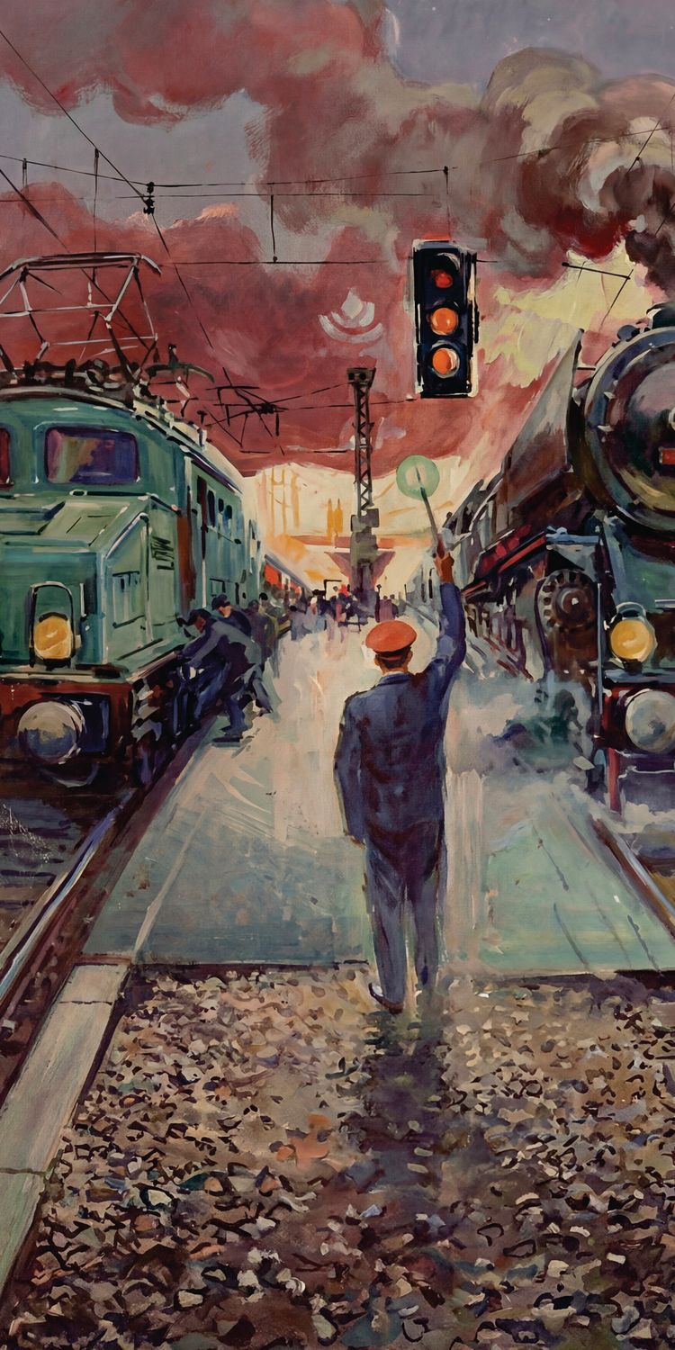 "eisenbahn no 14", Acrylglasbild