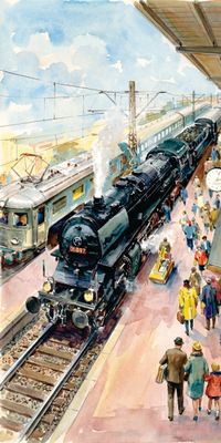 "eisenbahn no 15", Acrylglasbild