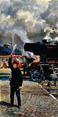 "eisenbahn no 17", Acrylglasbild