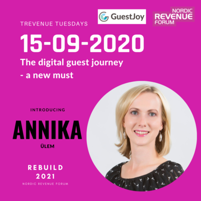 Trevenue Tuesday 15.9.2020 - The digital guest journey - a new must