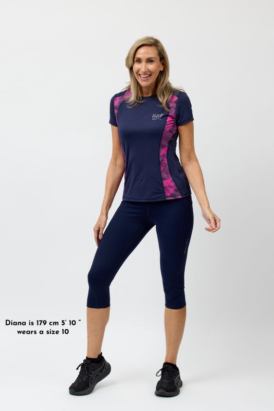 Comfortable All Day Navy Cropped Legging