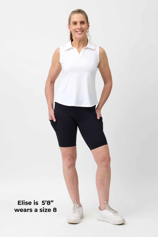 High Waisted Bike Shorts with Phone Pockets