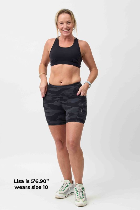 High Waist Training Shorts 6"