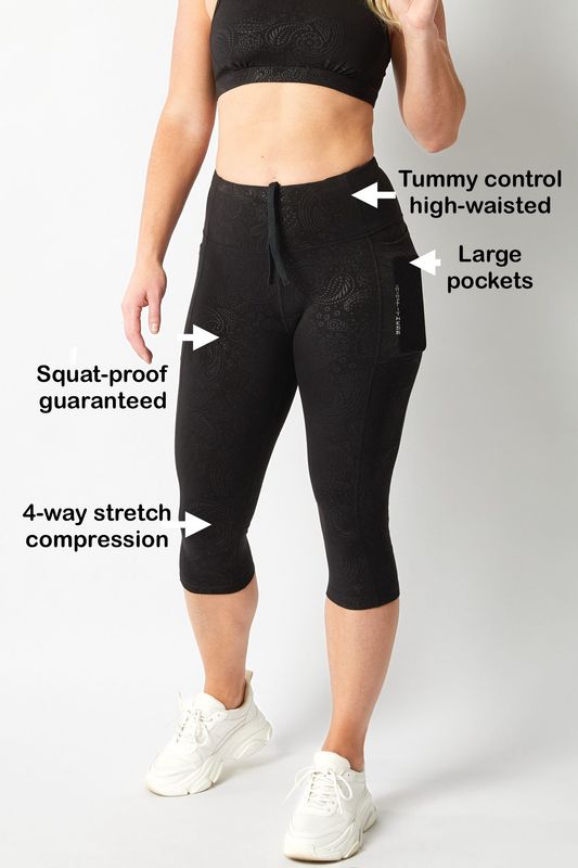 Supportive High waisted Women’s Gym Cropped Leggings