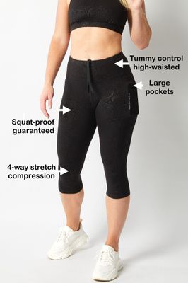 Supportive High waisted Women’s Gym Cropped Leggings Supportive High waisted Women’s Gym Cropped Leggings
