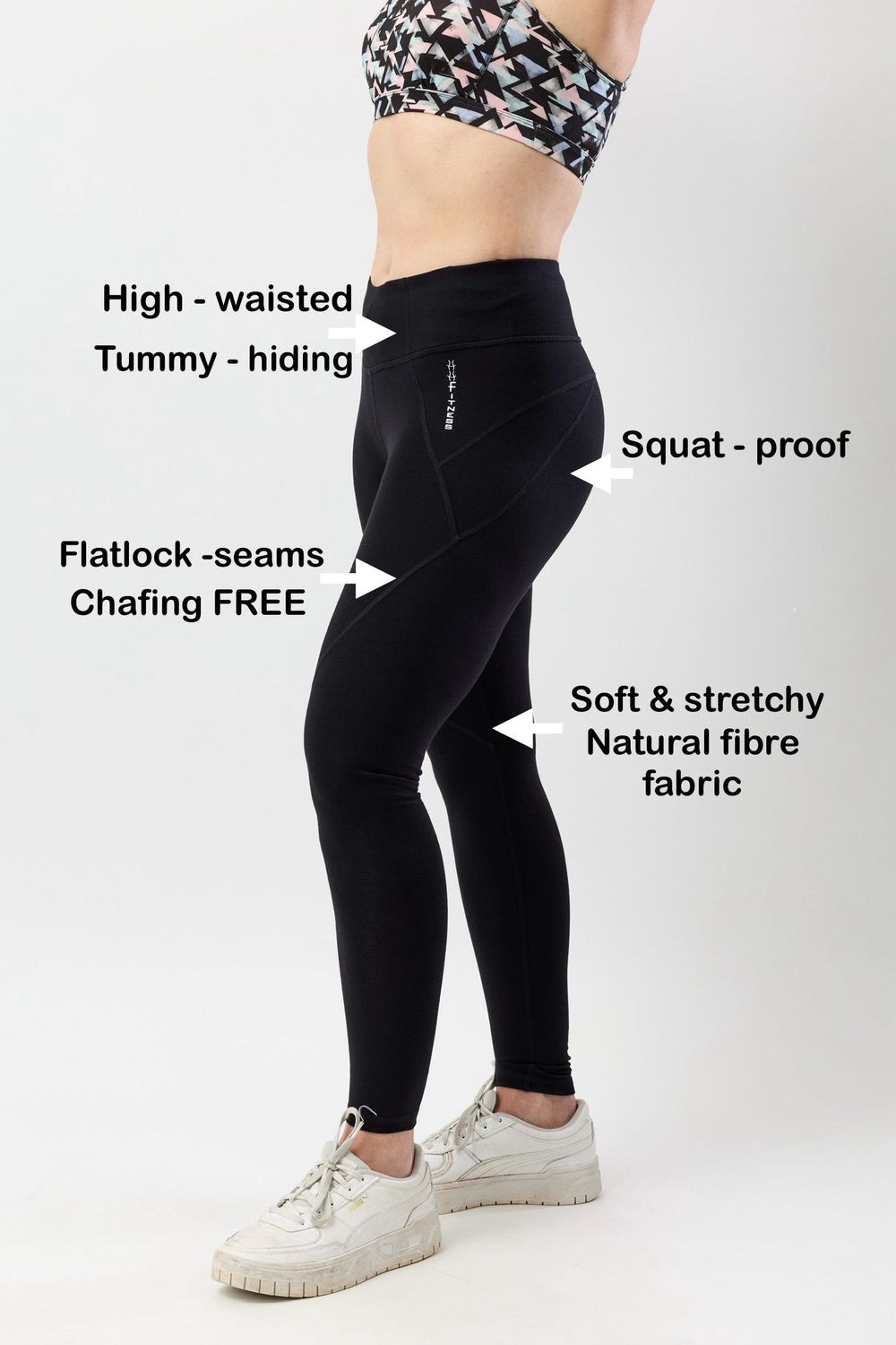 Stretchy, Natural Cotton Women’s Yoga Legging