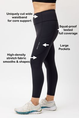 Women’s High-Waisted Core Support 7/8 Leggings with Pockets Women’s High-Waisted Core Support 7/8 Leggings with Pockets