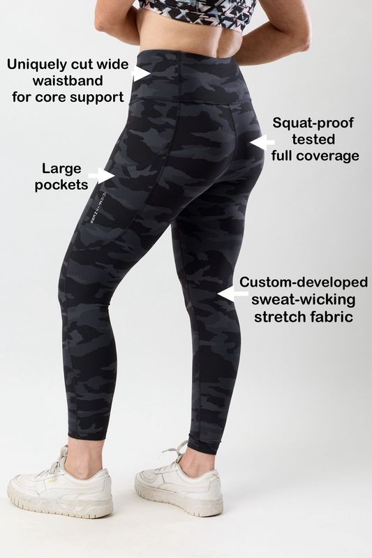 Women’s High-Waisted Squat-Proof 7/8 Leggings with Phone Pockets Women’s High-Waisted Squat-Proof 7/8 Leggings with Phone Pockets