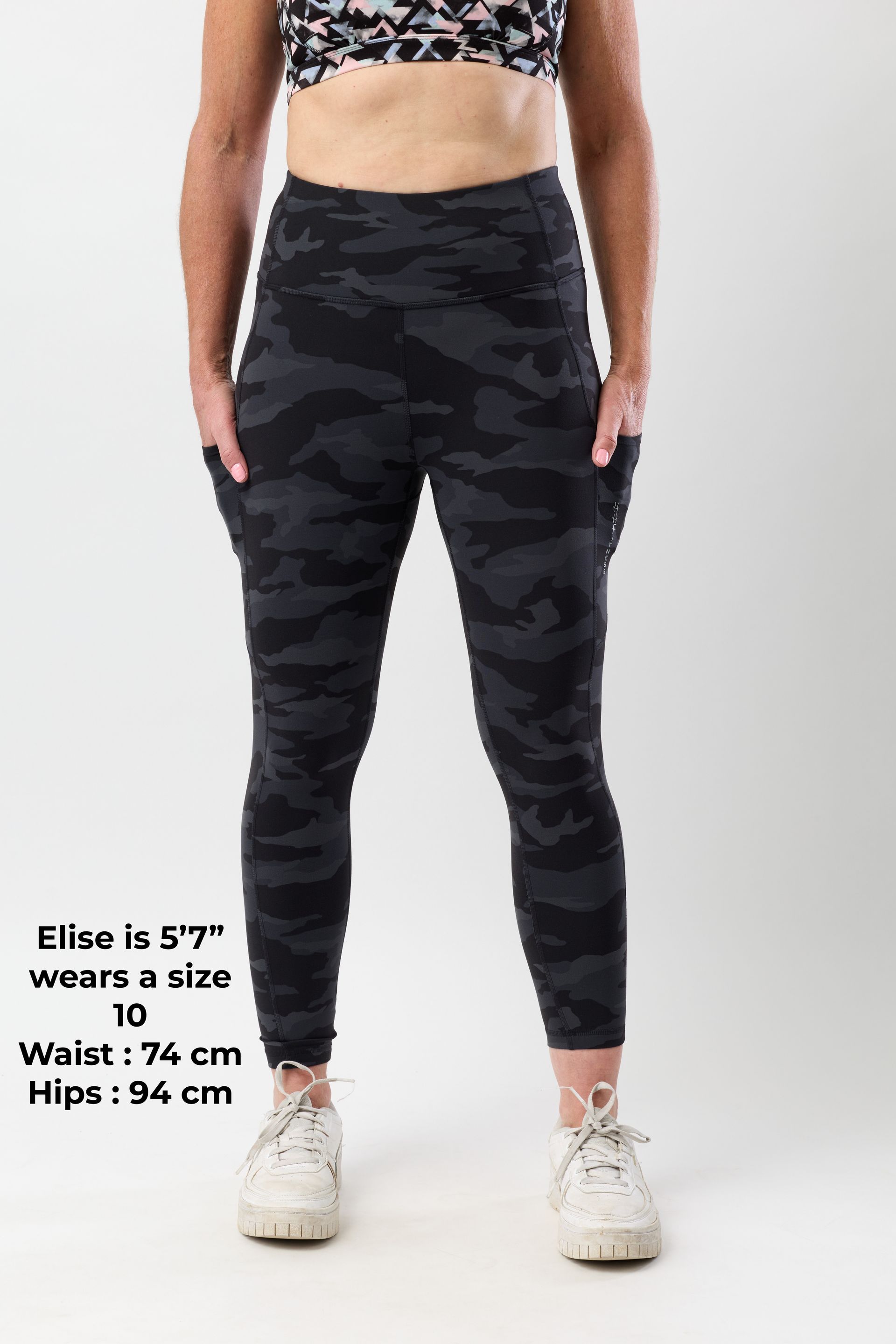 Women’s High-Waisted Squat-Proof 7/8 Leggings with Phone Pockets