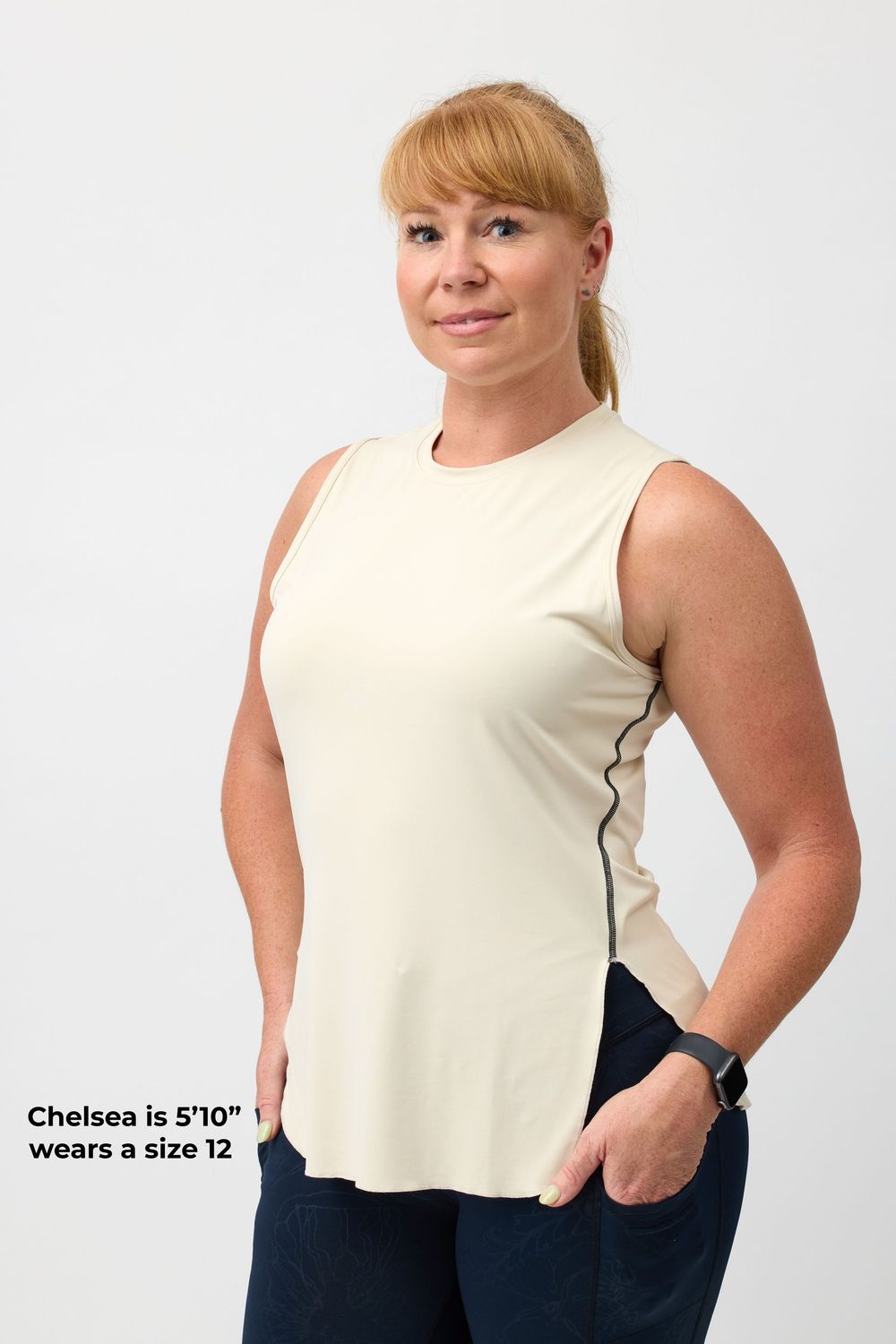 Women's Ultra-Soft Stretchy Moisture-Wicking Longline Tank Top Women's Ultra-Soft Stretchy Moisture-Wicking Longline Tank Top