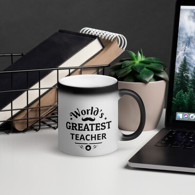 &#39;World&#39;s Greatest&#39; Matte Black Magic Mug
