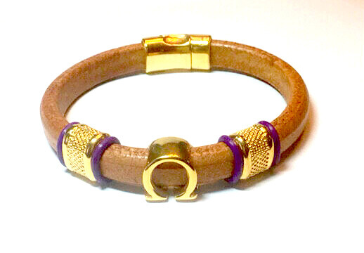 Bracelet/ Men’s Omega Tan Leather Single Style 